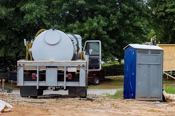 Orange Porta Potty Rental crew